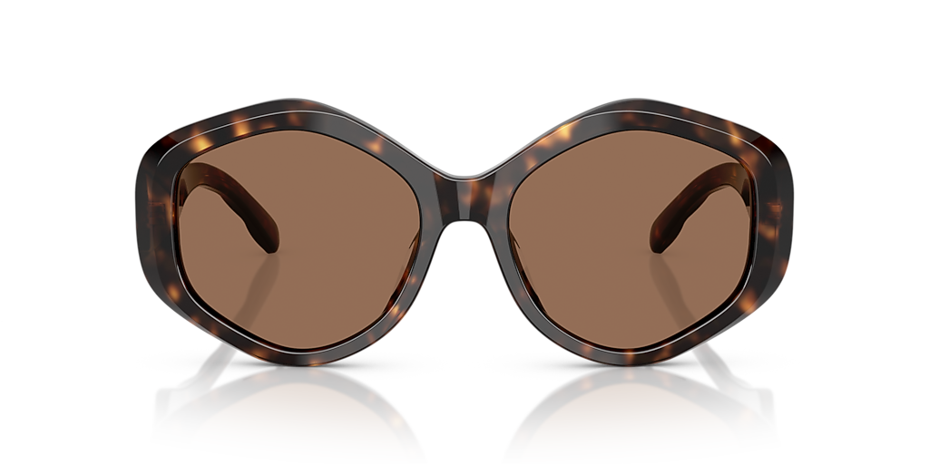 Tory Burch Tortoiseshell Round Sunglasses with Brown Lenses and Tan Case Amazon.com: Tory Burch Women main image 4