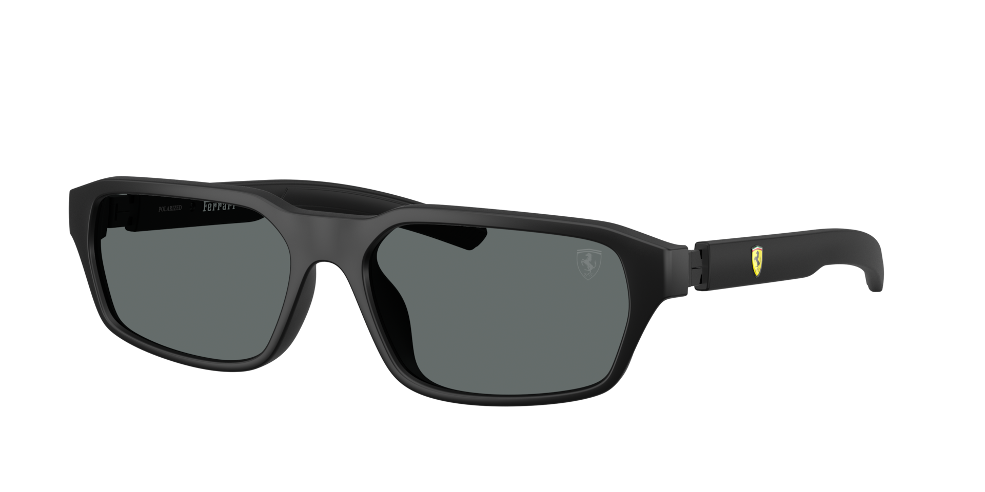 Ferrari Scuderia Unisex Grey Fz6032d 504/81 Sunglasses Injected Black Pillow Polarized - Image 2