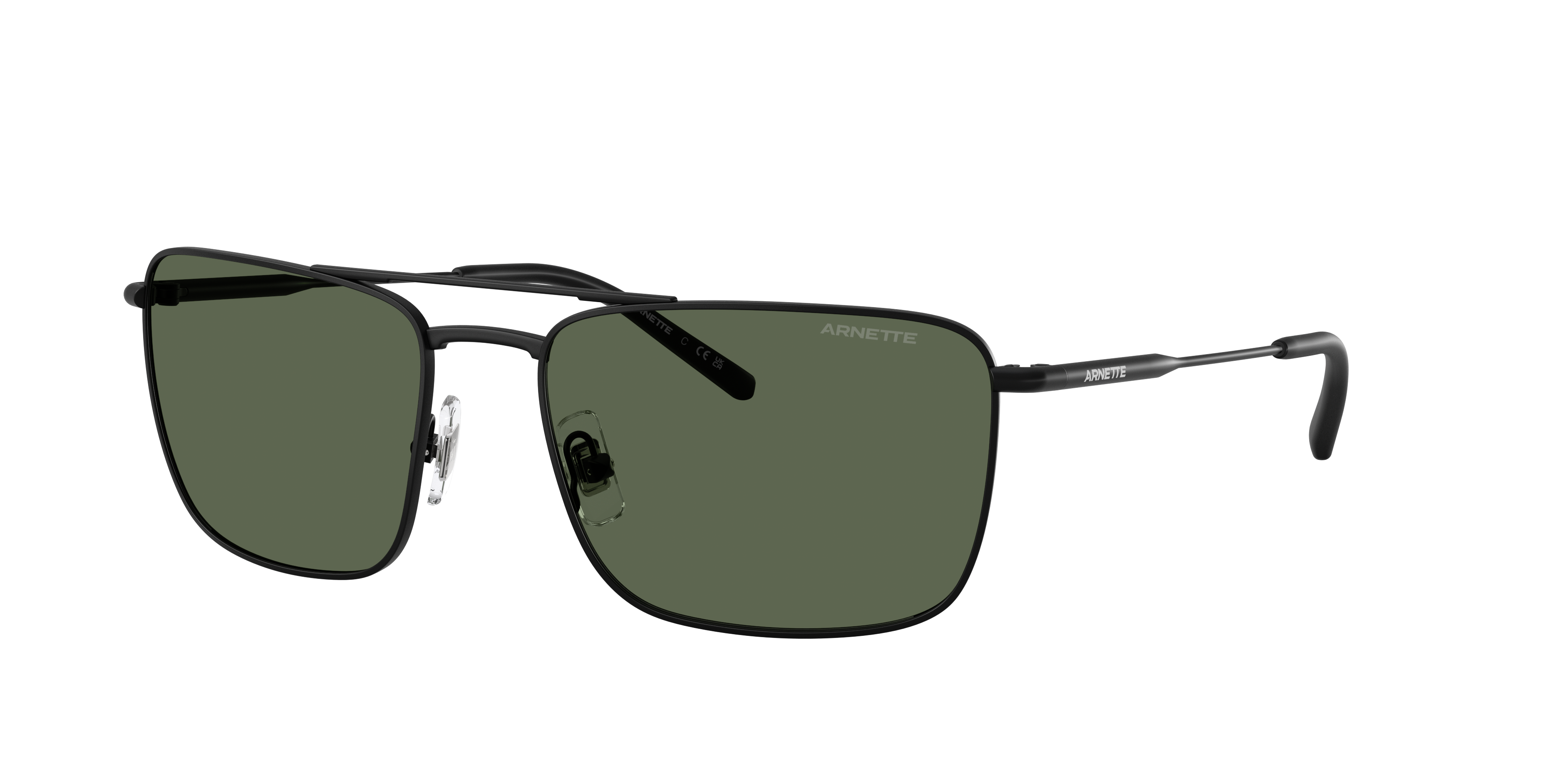 Arnette Man Sunglass Boulevardier -  Frame color: Matte Black, Lens color: Dark Green