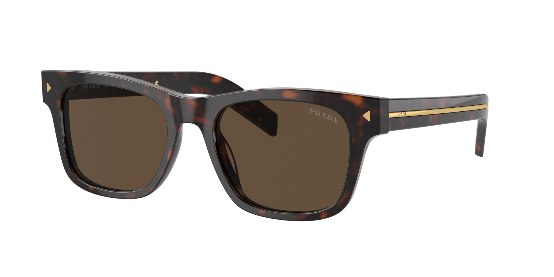 Prada PR A17SF XL (55 - 18) with Brown lenses and Tortoise frame