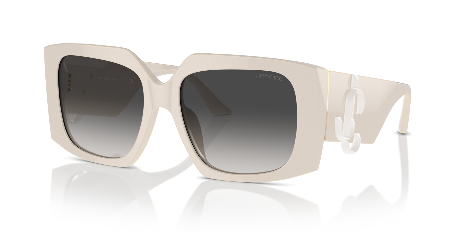Jimmy Choo JC5006U M (55 - 17) with Grey lenses and White frame