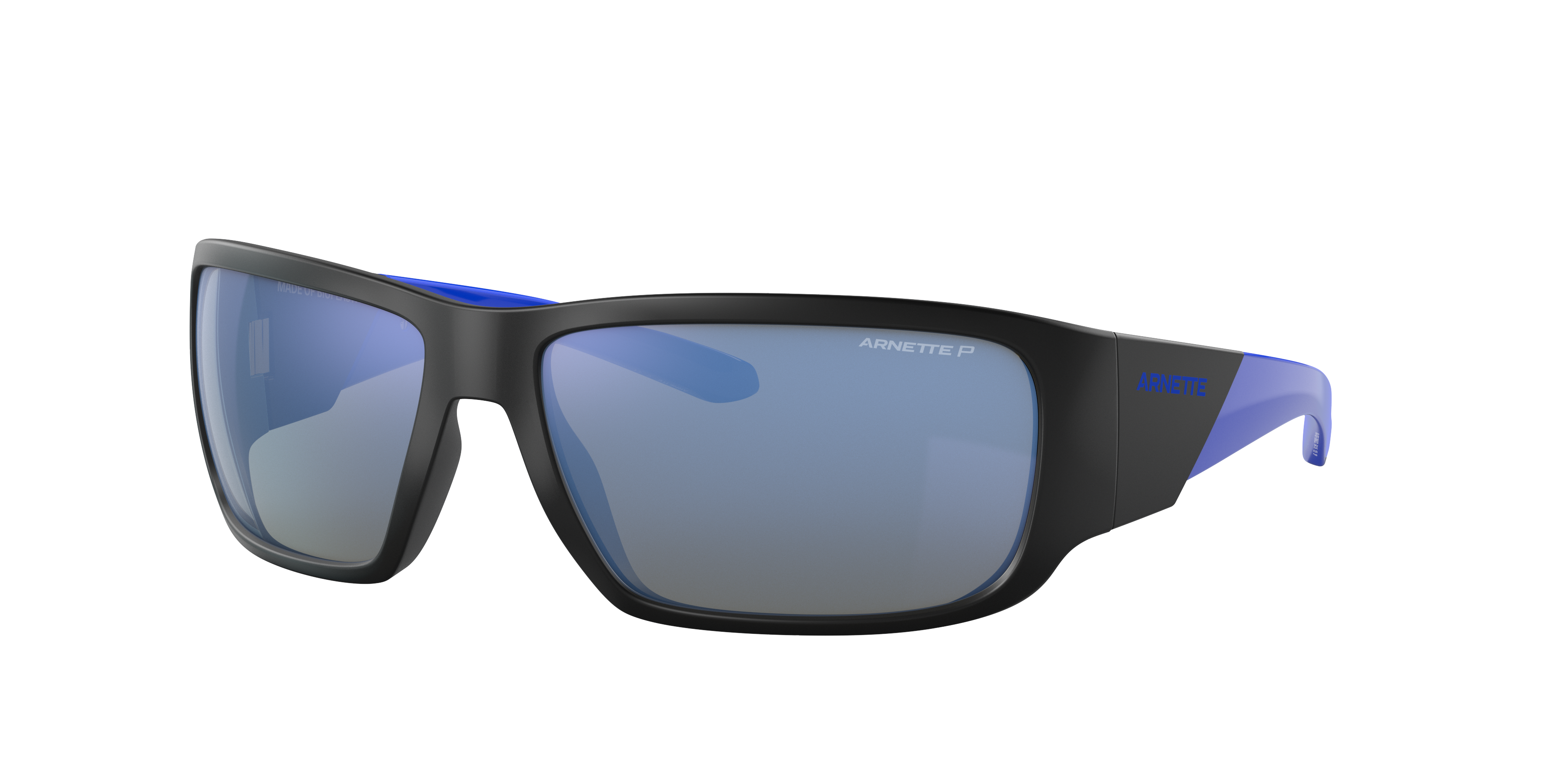 Arnette Unisex Sunglass Snap II -  Frame color: Matte Black, Lens color: Dark Grey Mirror Water Polarized