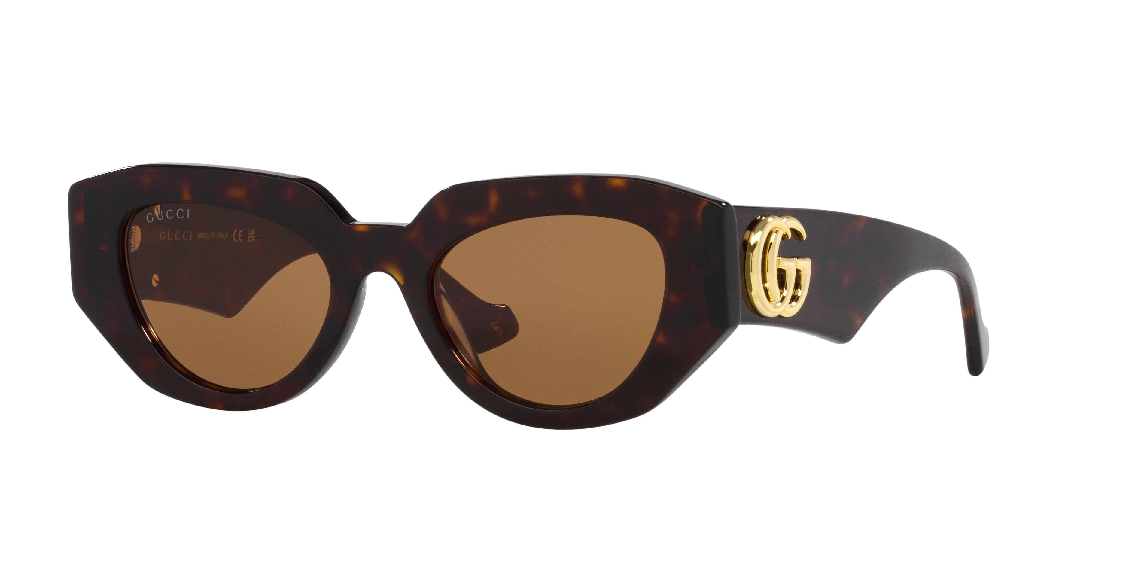 Gucci GG1421S S (51 - 20) with Brown lenses and Tortoise frame