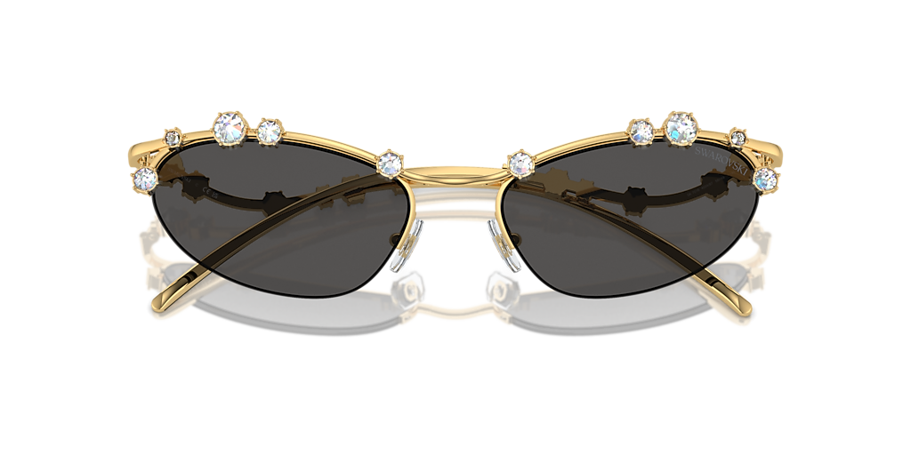 Swarovski SK7016 L (56 - 19) with Grey lenses and Gold frame