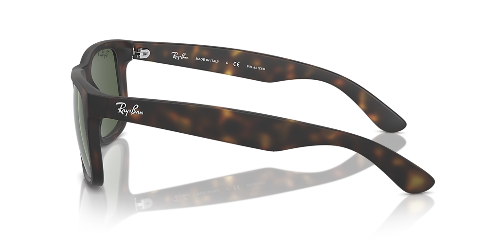 Ray-Ban Justin Classic S (54 - 16) with Green lenses and Tortoise