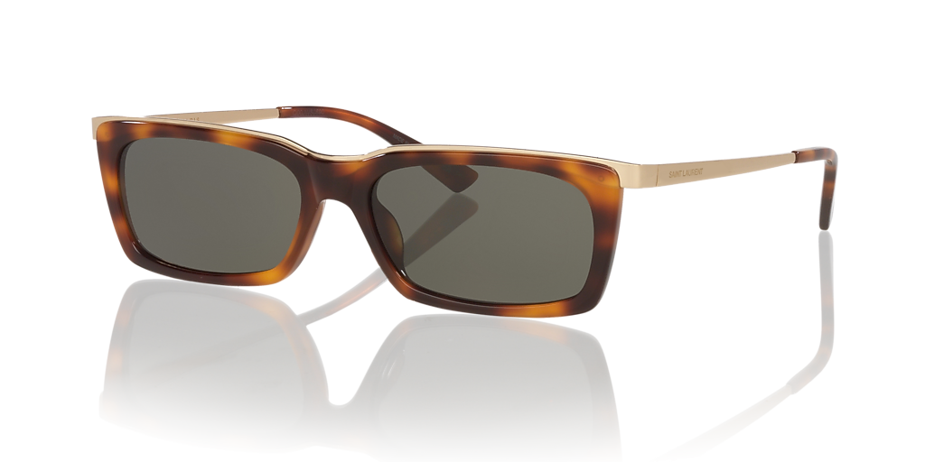 Saint Laurent SL 766 L (57 - 17) with Grey lenses and Tortoise