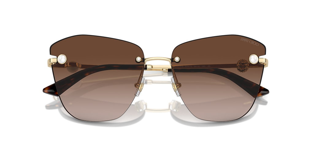 Jimmy Choo JC4004HB L (59 - 16) with Brown lenses and Gold frame