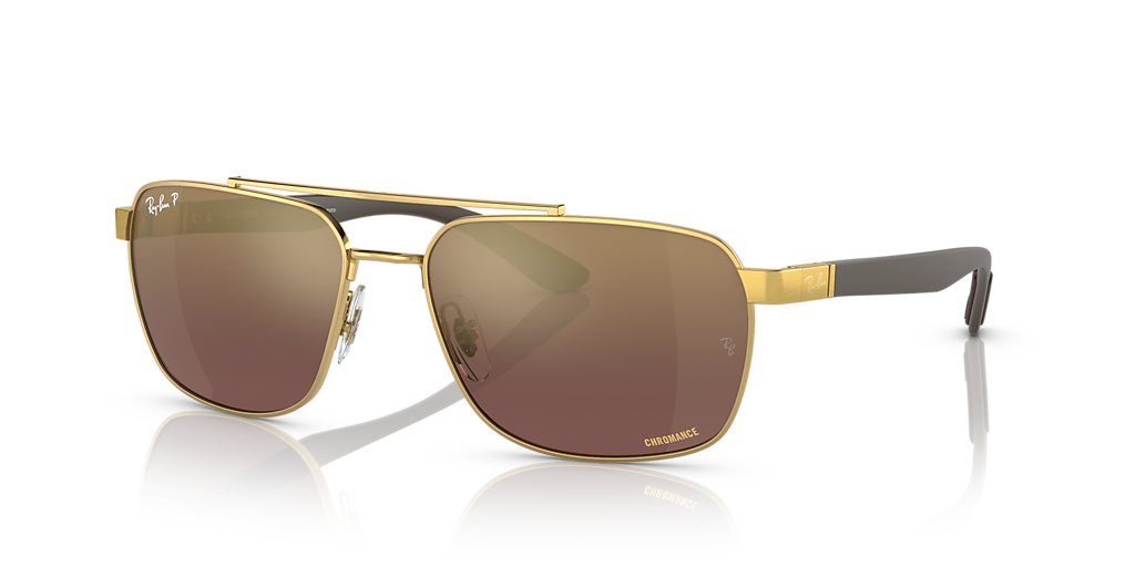 Ray-Ban RB3701 Polarized+ Lenses XXL (59 - 17) with Violet lenses