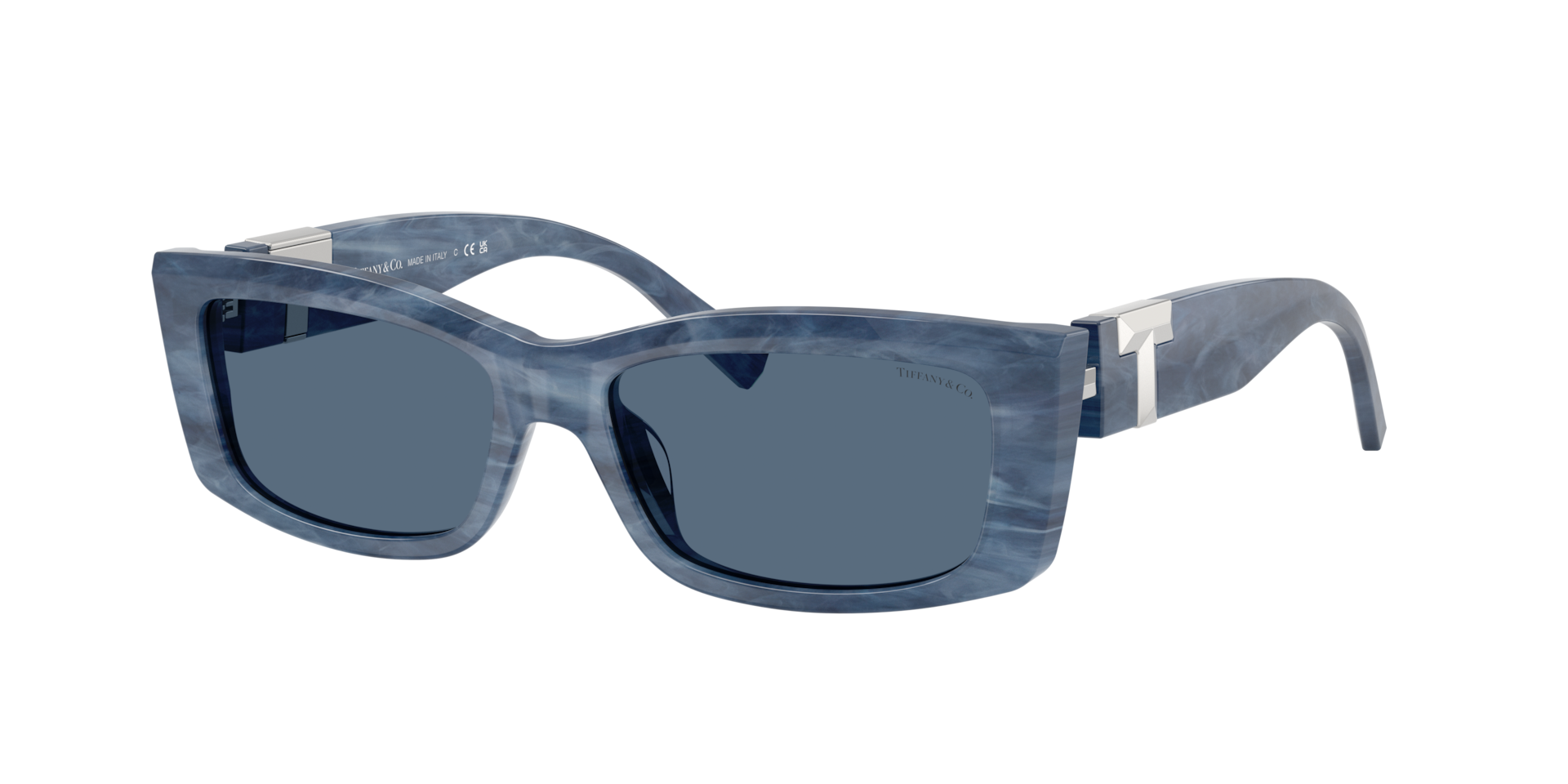 Tiffany Co Femme Sunglass TF4240U - Couleur du Monture Tanzanite raye Couleur de Lentille Bleu fonc 174 €