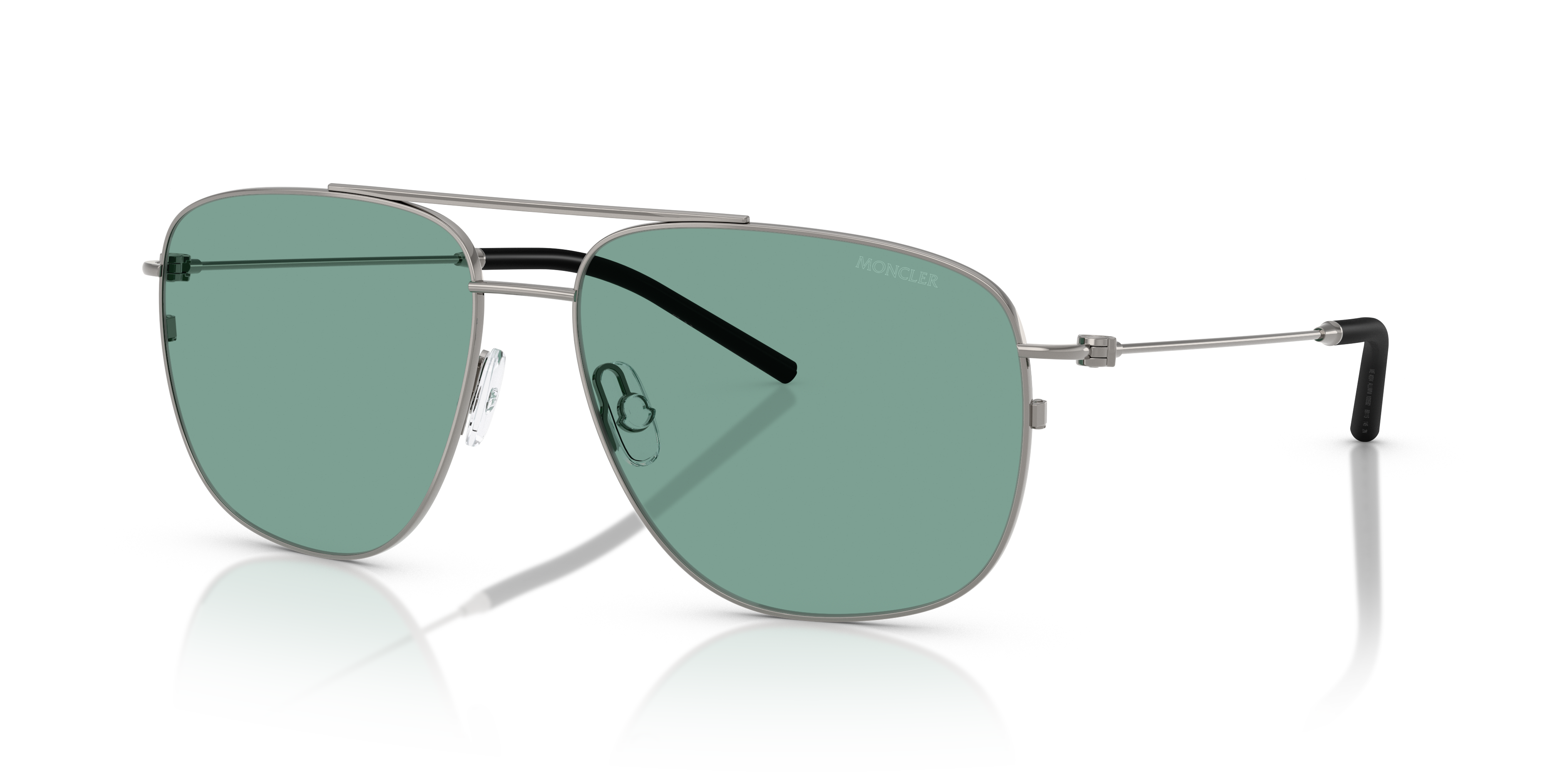 モンキチ Moncler ME4004 Alumni XXL (60 - 15) with Green lenses and Grey