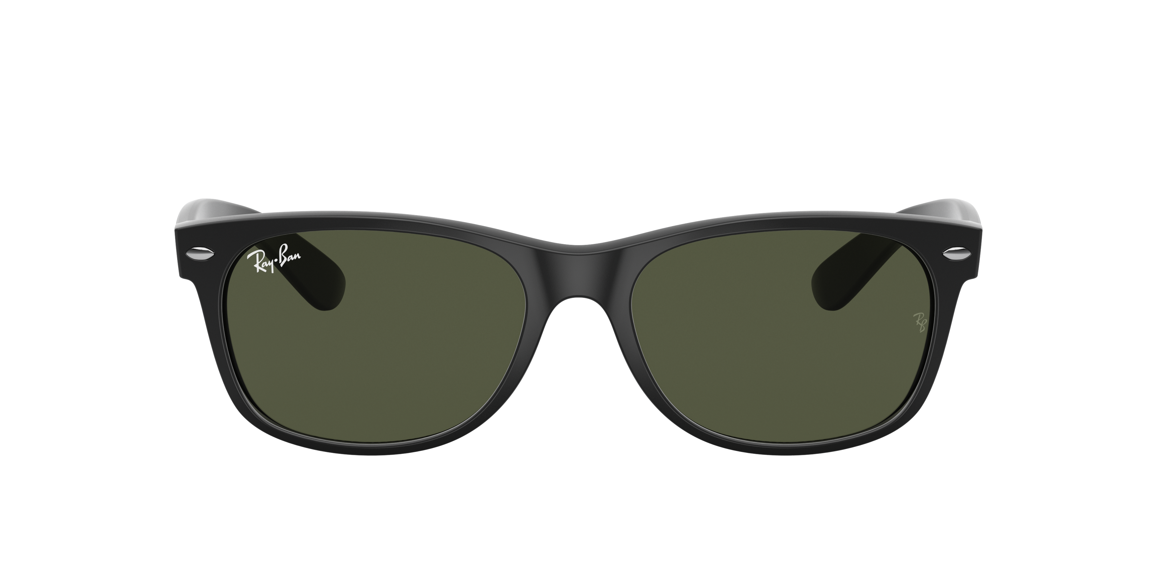 Ray-Ban New Wayfarer Matte M (55 - 18) with Green lenses and Black