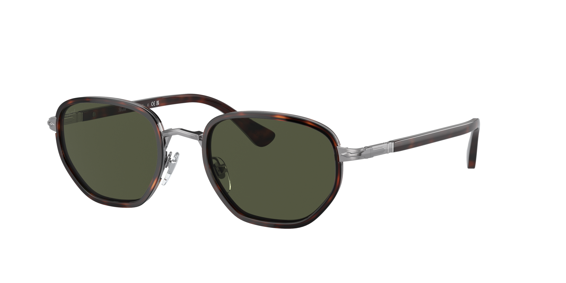 Persol Homme Sunglass PO2471S - Couleur du Monture Havana Couleur de Lentille Vert 133$