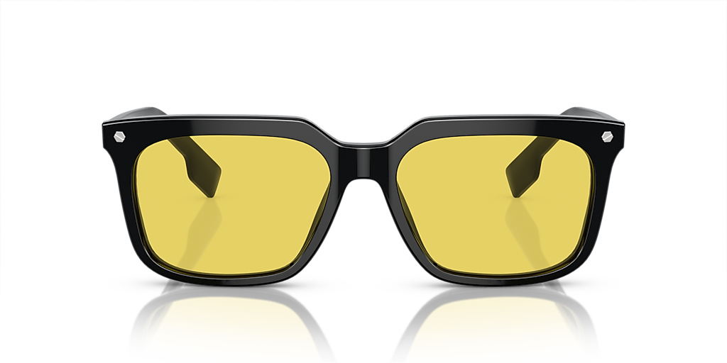 Burberry BE4337F Carnaby L (56 - 17) with Yellow lenses and Black