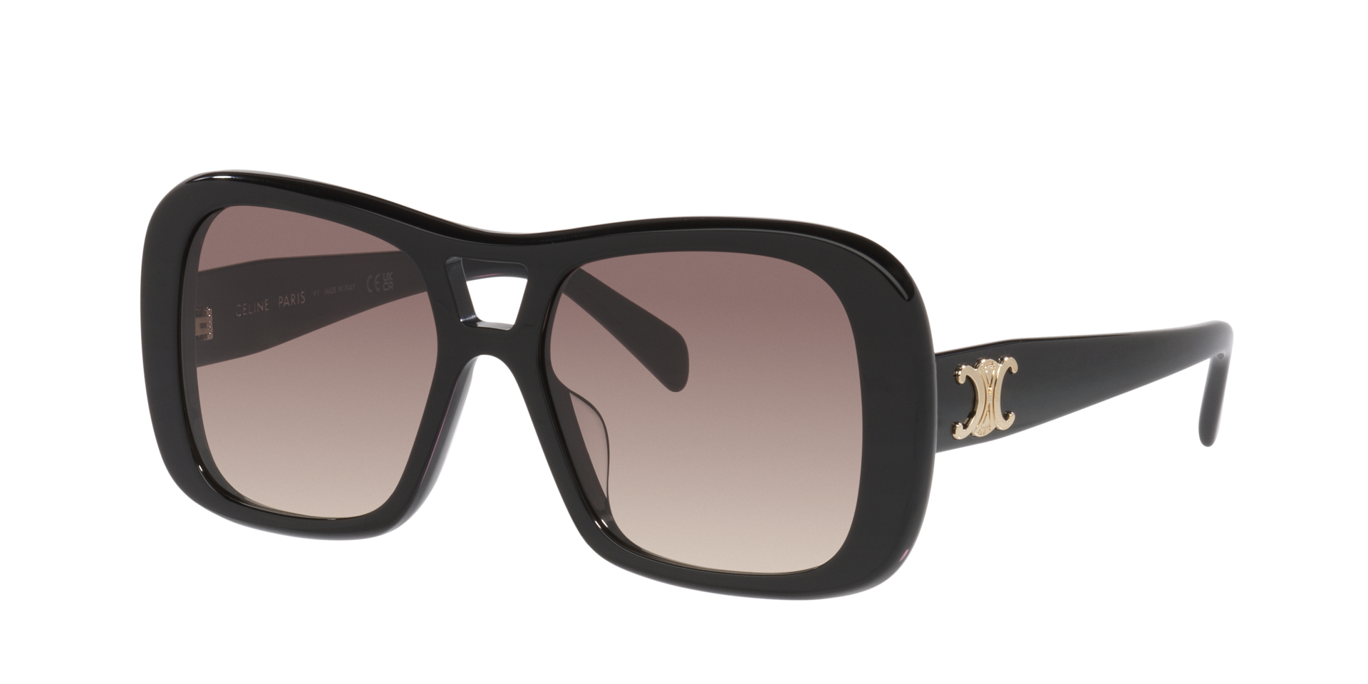Celine Triomphe CL40331U S (55 - 17) with Grey lenses and Black
