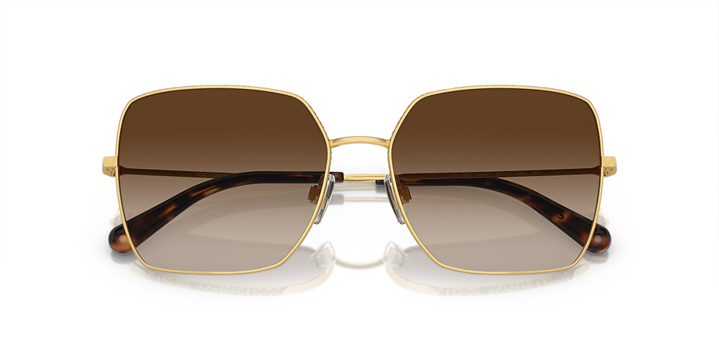 Dolce&Gabbana DG2242 L (57 - 16) with Brown lenses and Gold frame