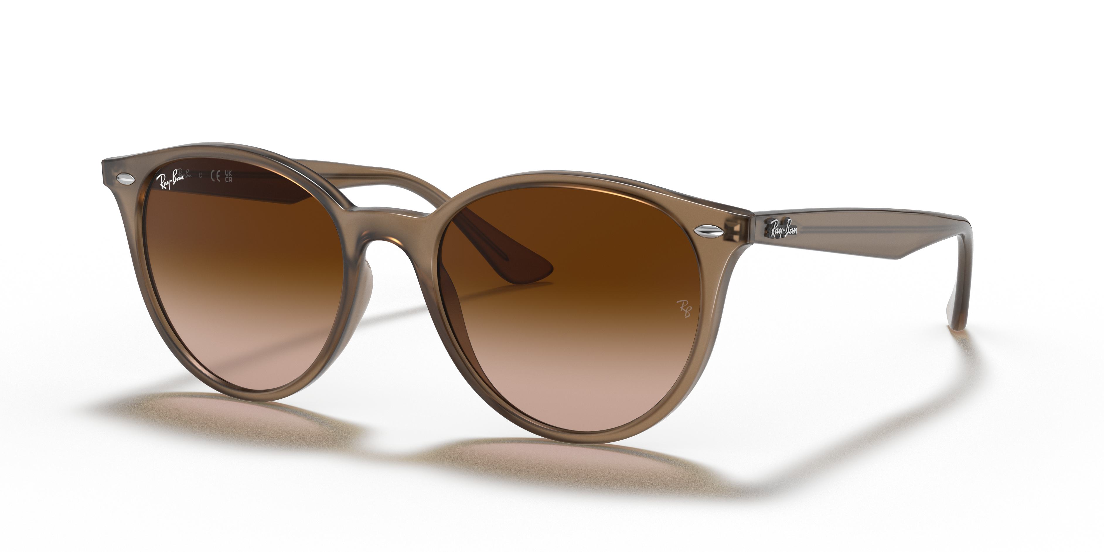 Ray-Ban RB4305 M (53 - 19) with Brown lenses and Beige frame