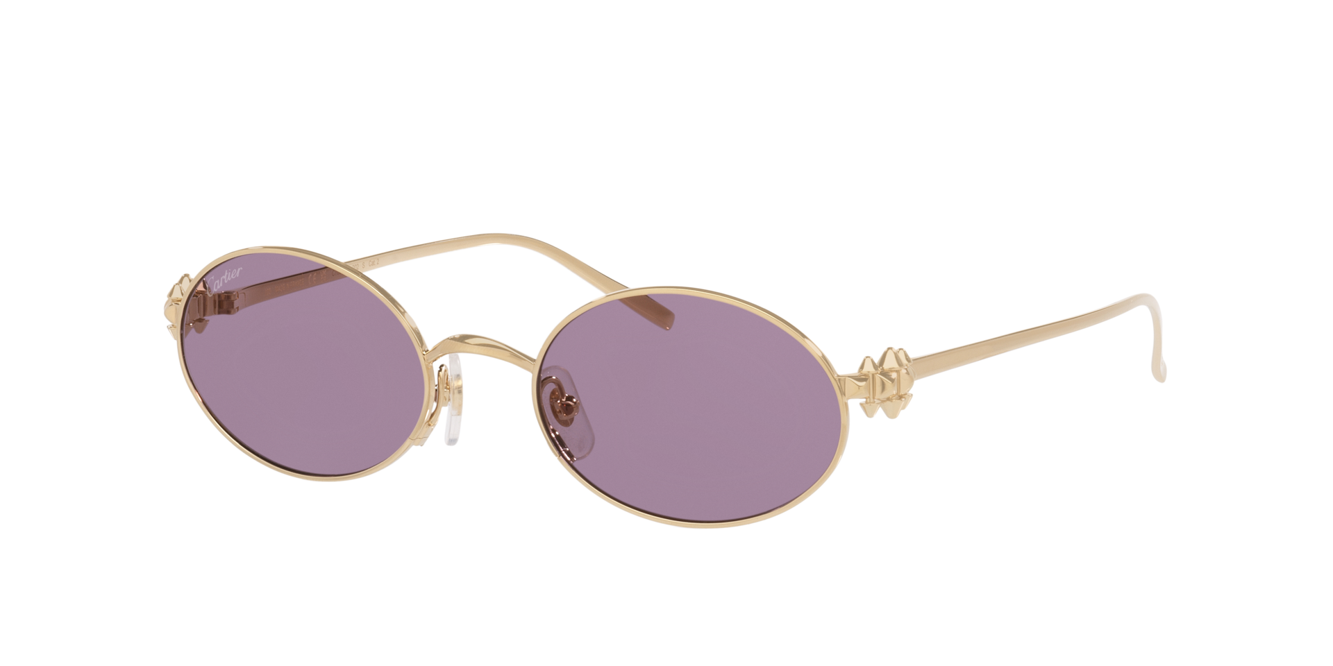 Cartier Femme Sunglass Ct0644S - Couleur du Monture Or Couleur de Lentille Pourpre 1400 €