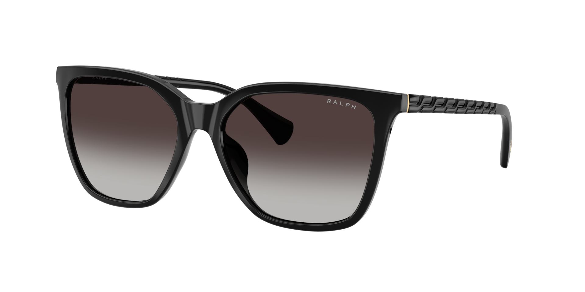 Ralph Lauren Grey Woman Ra5328u 50018G Sunglasses Injected Black Squared Normal Shaded - Image 3