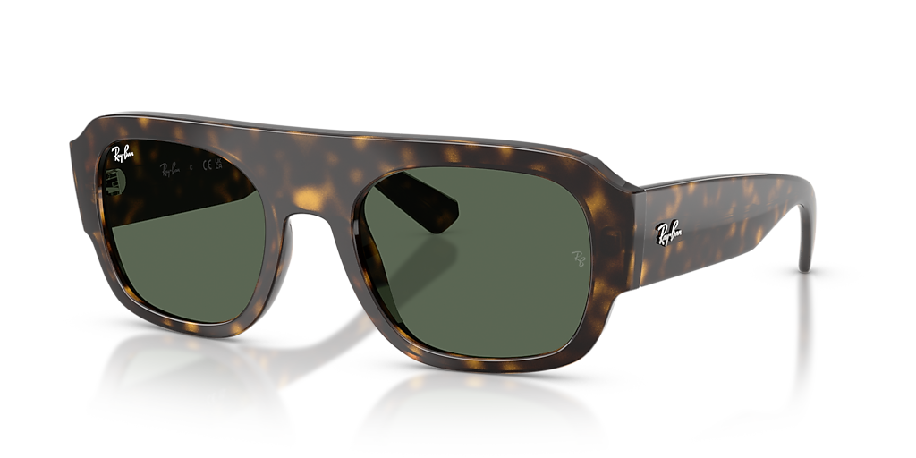 Ray-Ban RB2218 L (55 - 22) with Green lenses and Tortoise  display picture 3