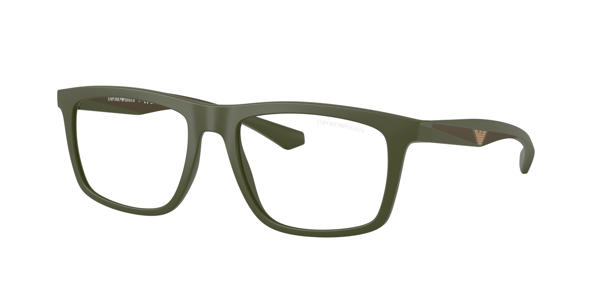 Emporio Armani Man Sunglass EA4235 -  Frame color: Matte Green, Lens color: Clear