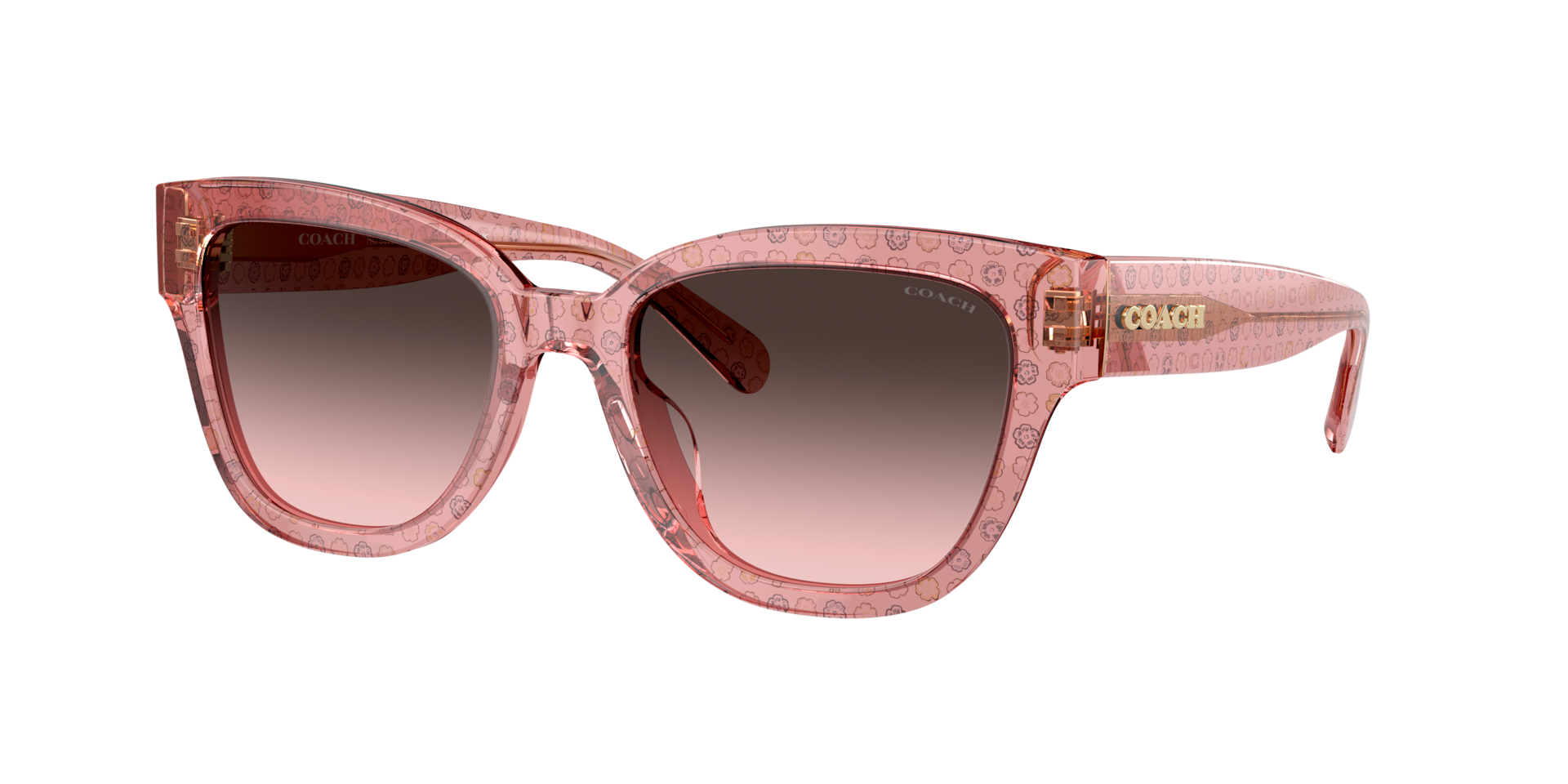 Coach Femme Sunglass CL920 - Couleur du Monture Tea Rose C Couleur de Lentille Dgrad grisrose 74 €