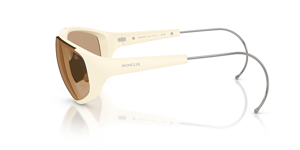 Moncler ME8008 LASZER L (63 - 12) with Brown lenses and White