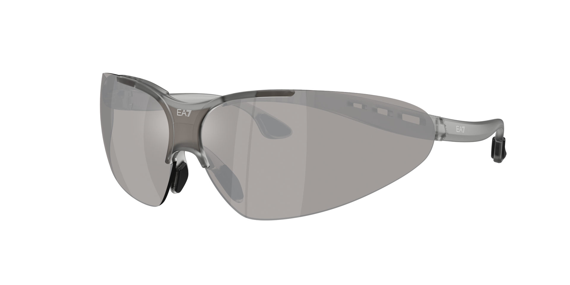 EA7 Man Sunglass Q74007 -  Frame color: Frosted Grey, Lens color: Light Grey Mirror Silver