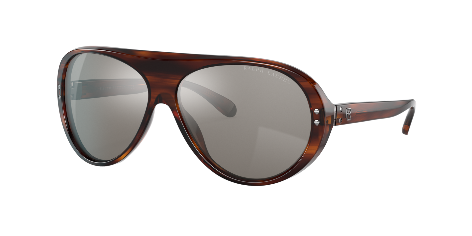 Ralph Lauren Homme Sunglass RL8194 - Couleur du Monture Havana ray brillant Couleur de Lentille Effet miroir argent Annes 80 80 €