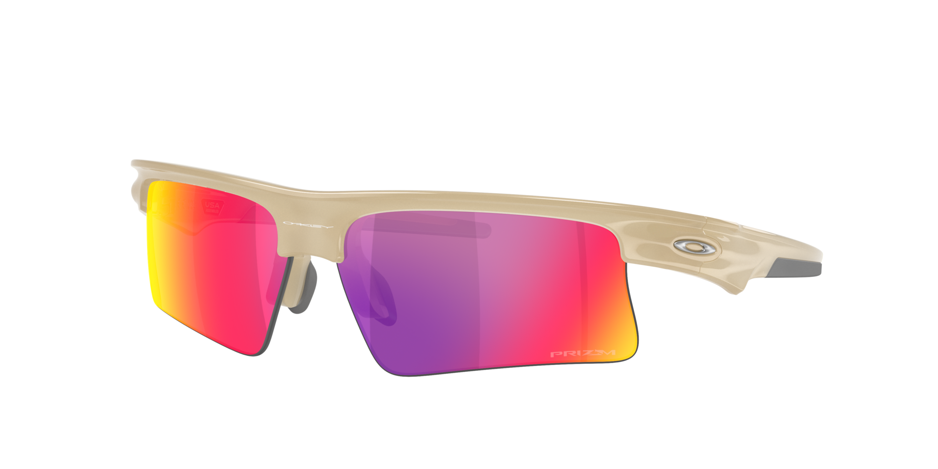 Oakley Unisex Sunglass Bisphaera™ Speed - Couleur du Monture: Tempête de sable, Couleur de Lentille: Prizm Road