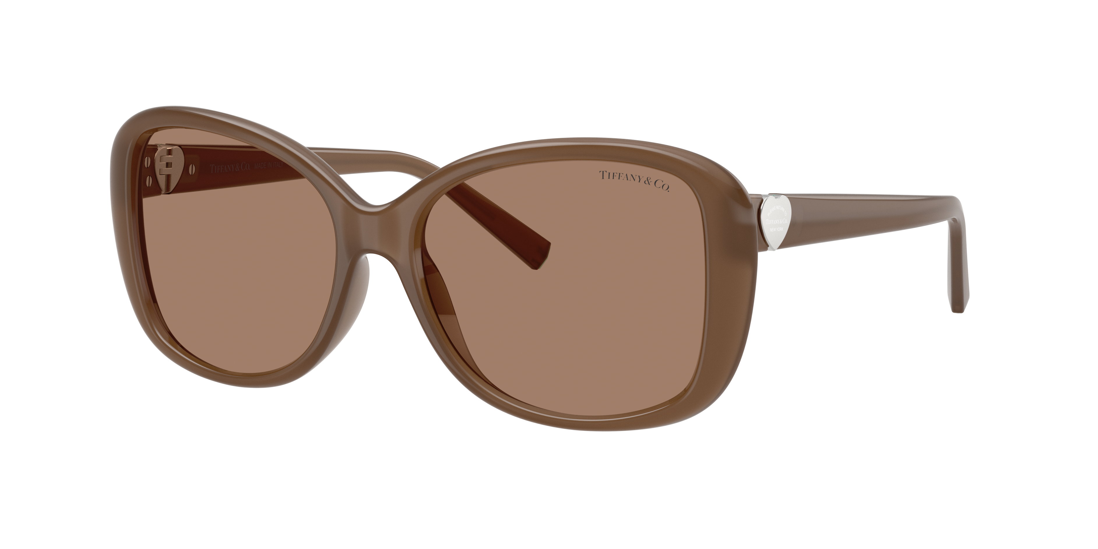 Tiffany & Co. Woman Sunglass TF4257U -  Frame color: Opal Smoky Quartz, Lens color: Solid Brown