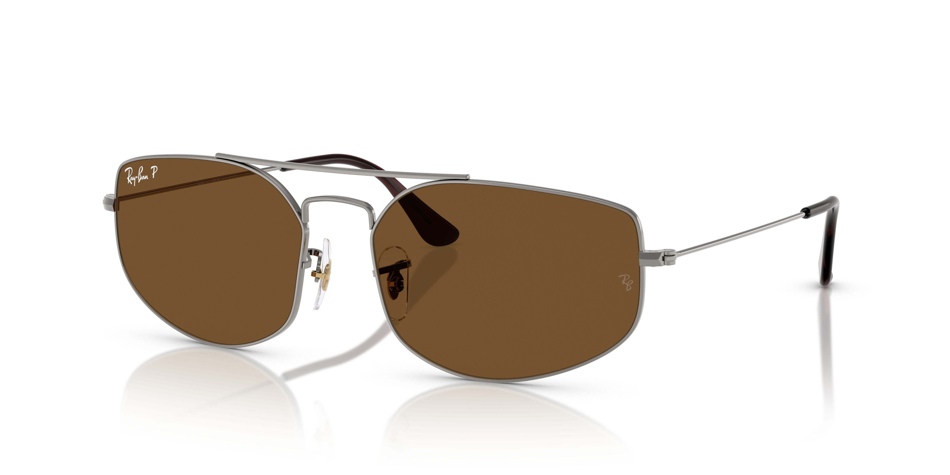 Ray-Ban Explorer V XXL (60 - 17) with Brown lenses and Grey frame
