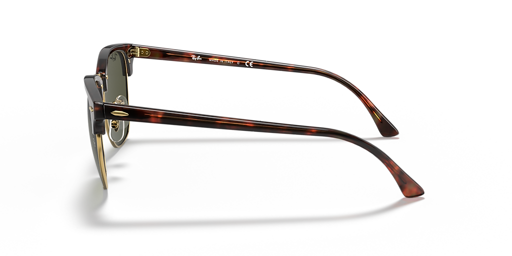 Ray-Ban クラブマスター クラッシック べっ甲 Ray-Ban Clubmaster Classic M (49 - 21) with Green lenses and
