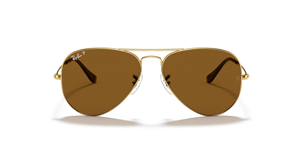 Ray-Ban Aviator Classic XXL (62 - 14) with Brown lenses and Gold