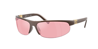 Miu Miu MU 06ZS S (50 - 20) with Brown lenses and Pink frame