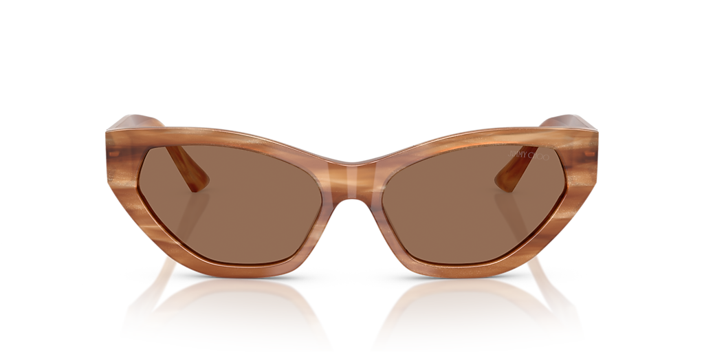 Jimmy Choo JC5022B M (55 - 16) com Lentes Marrom e Armação Marrom