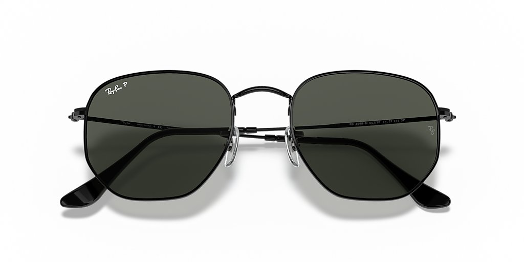 Ray-Ban Hexagonal Flat Lenses XL (54 - 21) with Green lenses and