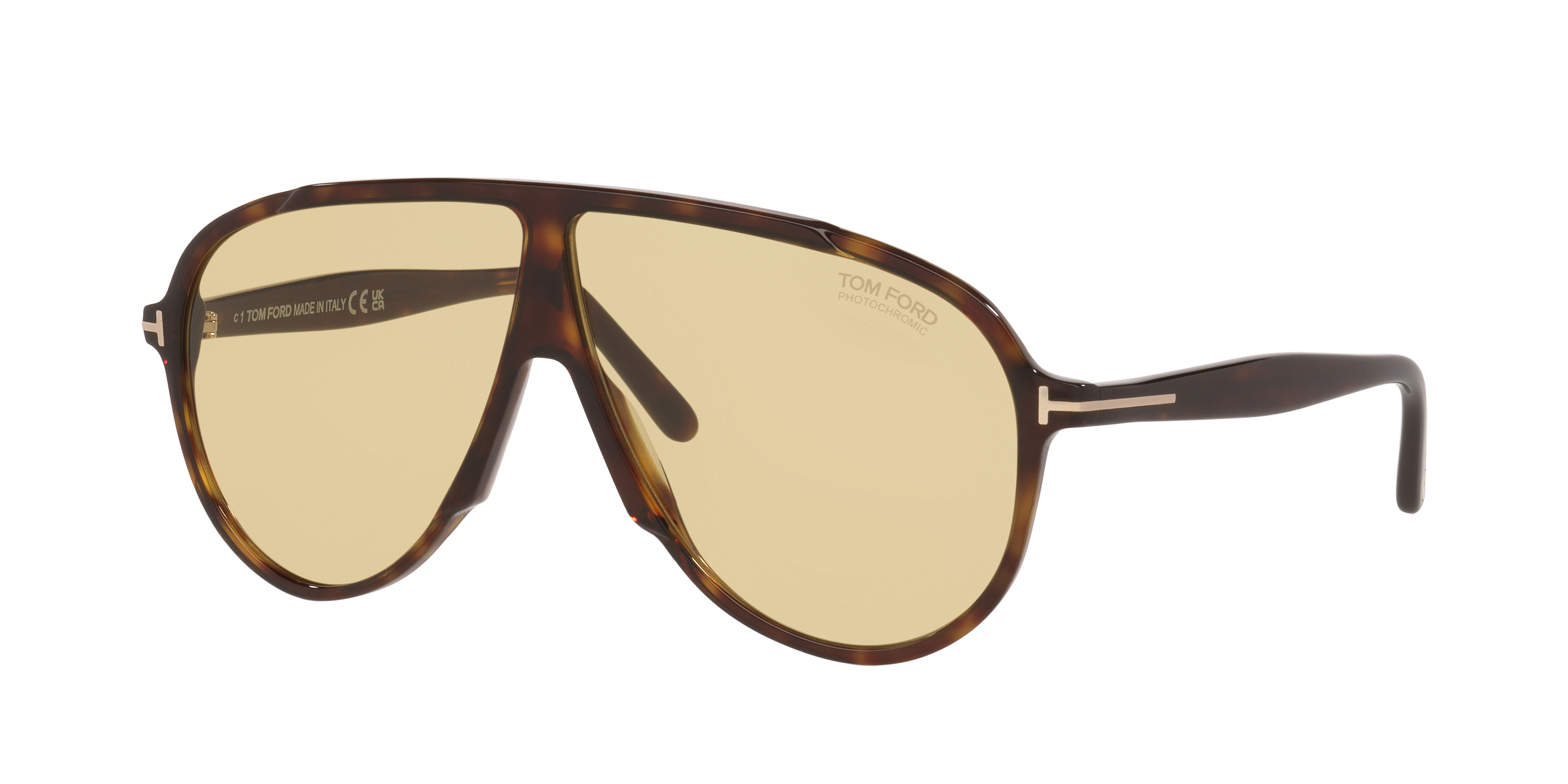 Tom Ford Vladimir XXL (65 - 05) with Brown lenses and Tortoise