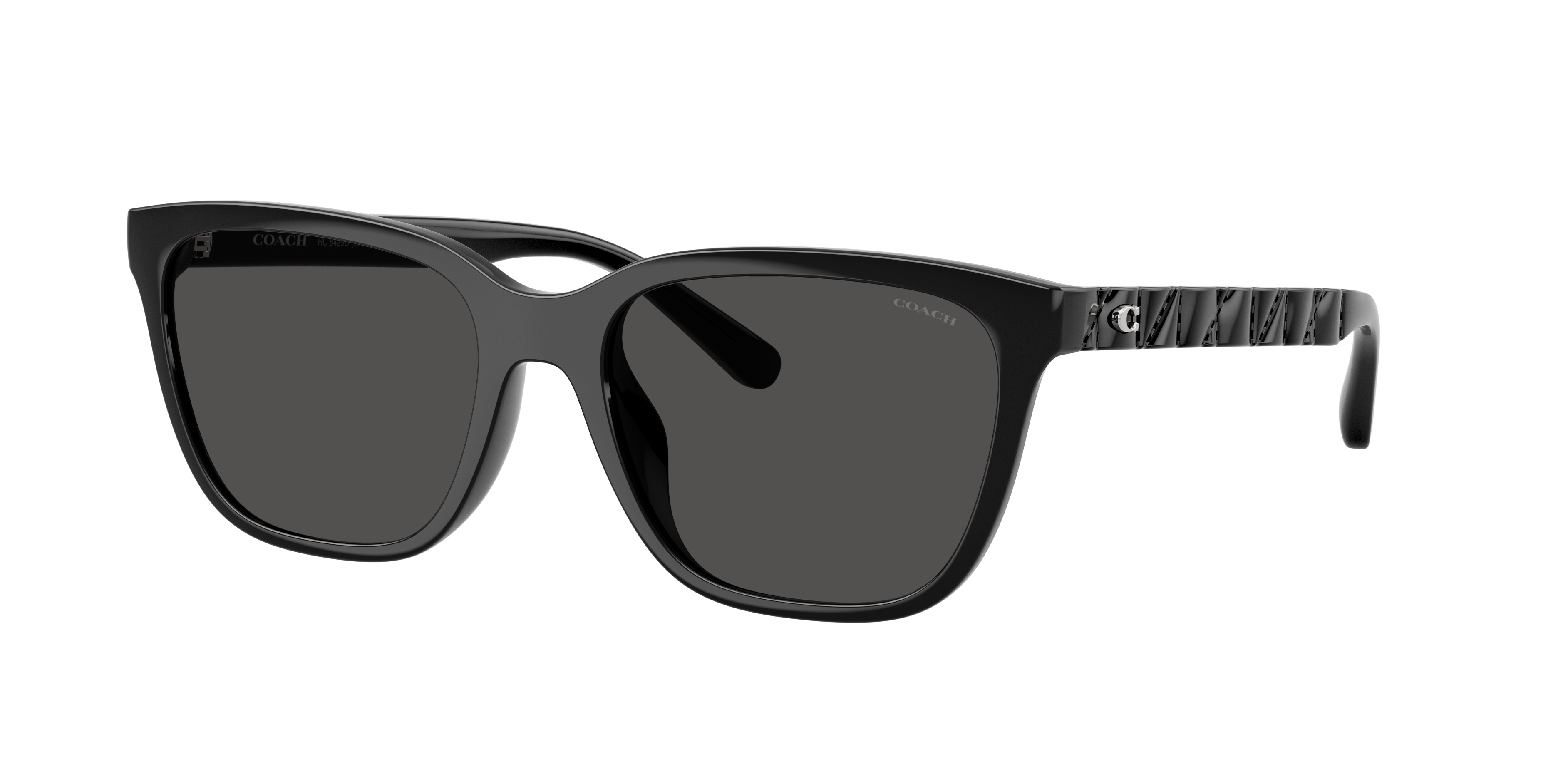 Coach Woman Sunglass CAE86 -  Frame color: Black, Lens color: Grey Solid