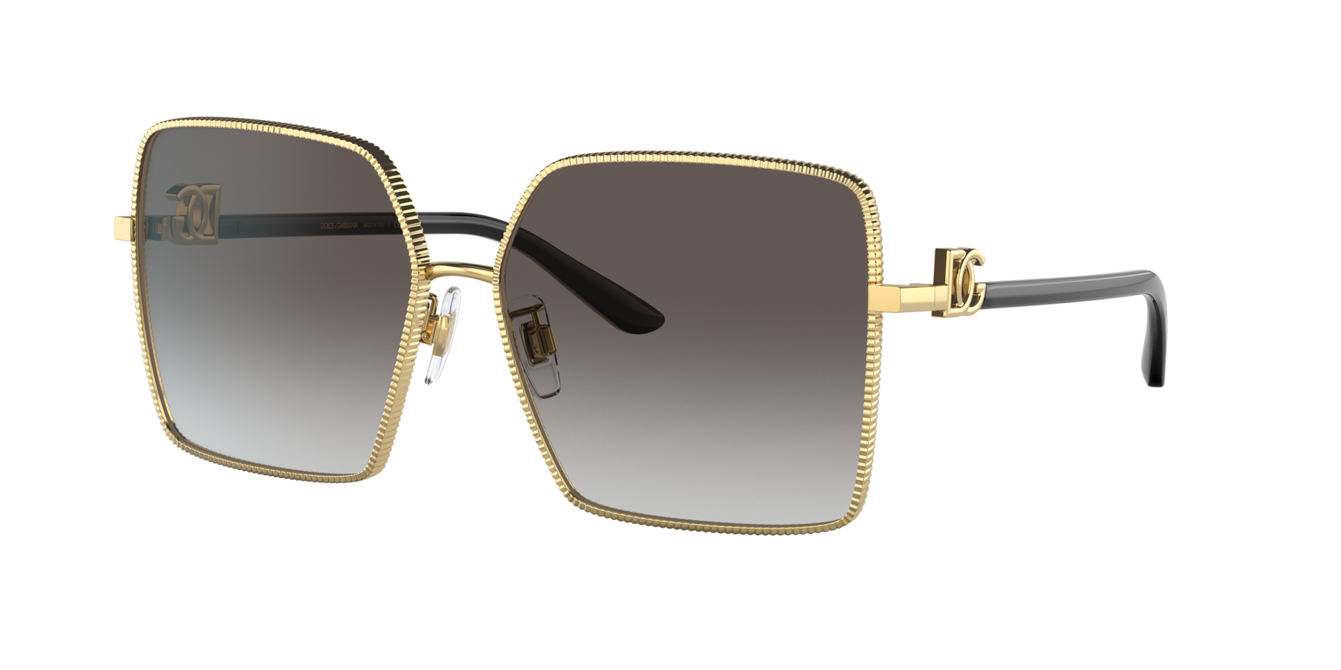 Dolce&Gabbana Woman Sunglass DG2279 -  Frame color: Gold, Lens color: Light Grey Gradient Black