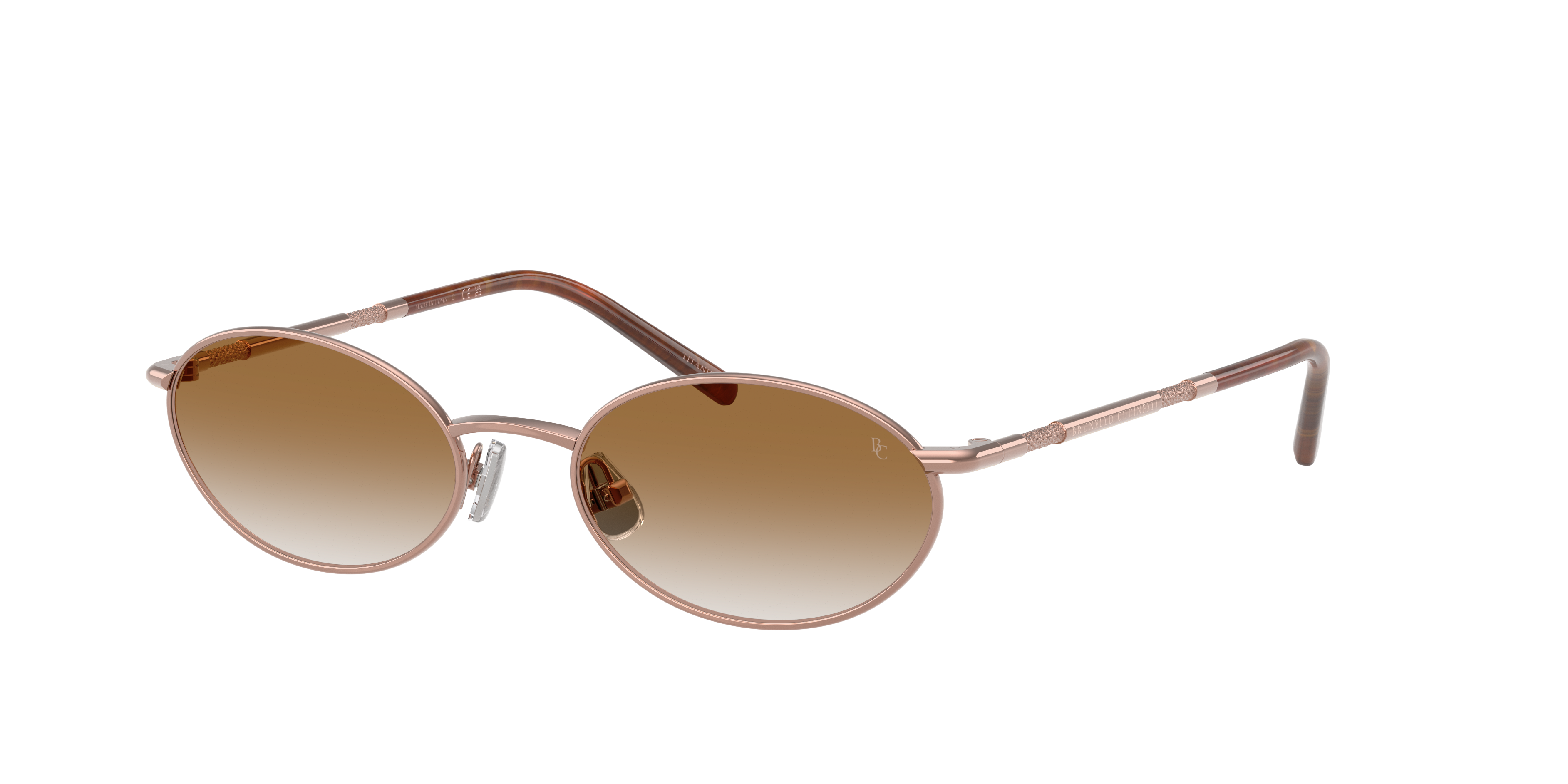 Brunello Cucinelli Woman Sunglass BC2006ST -  Frame color: Rose Gold, Lens color: Brown Gradient