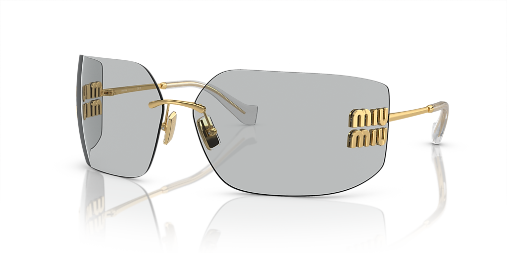 Miu Miu MU 54YS L (80 - 14) with Grey lenses and Gold frame
