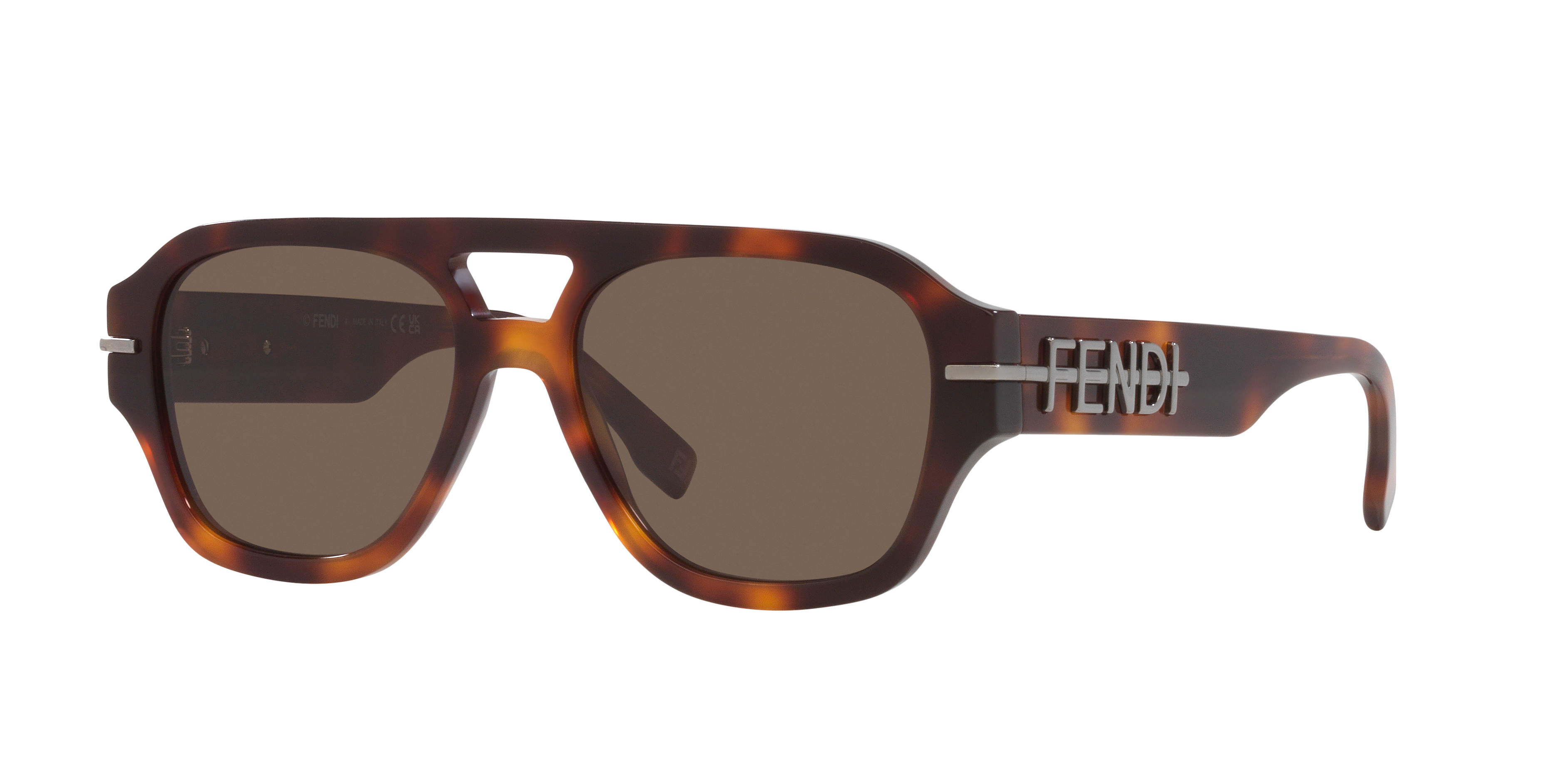 Fendi Fendigraphy FE40130I S (55 - 17) with Brown lenses and