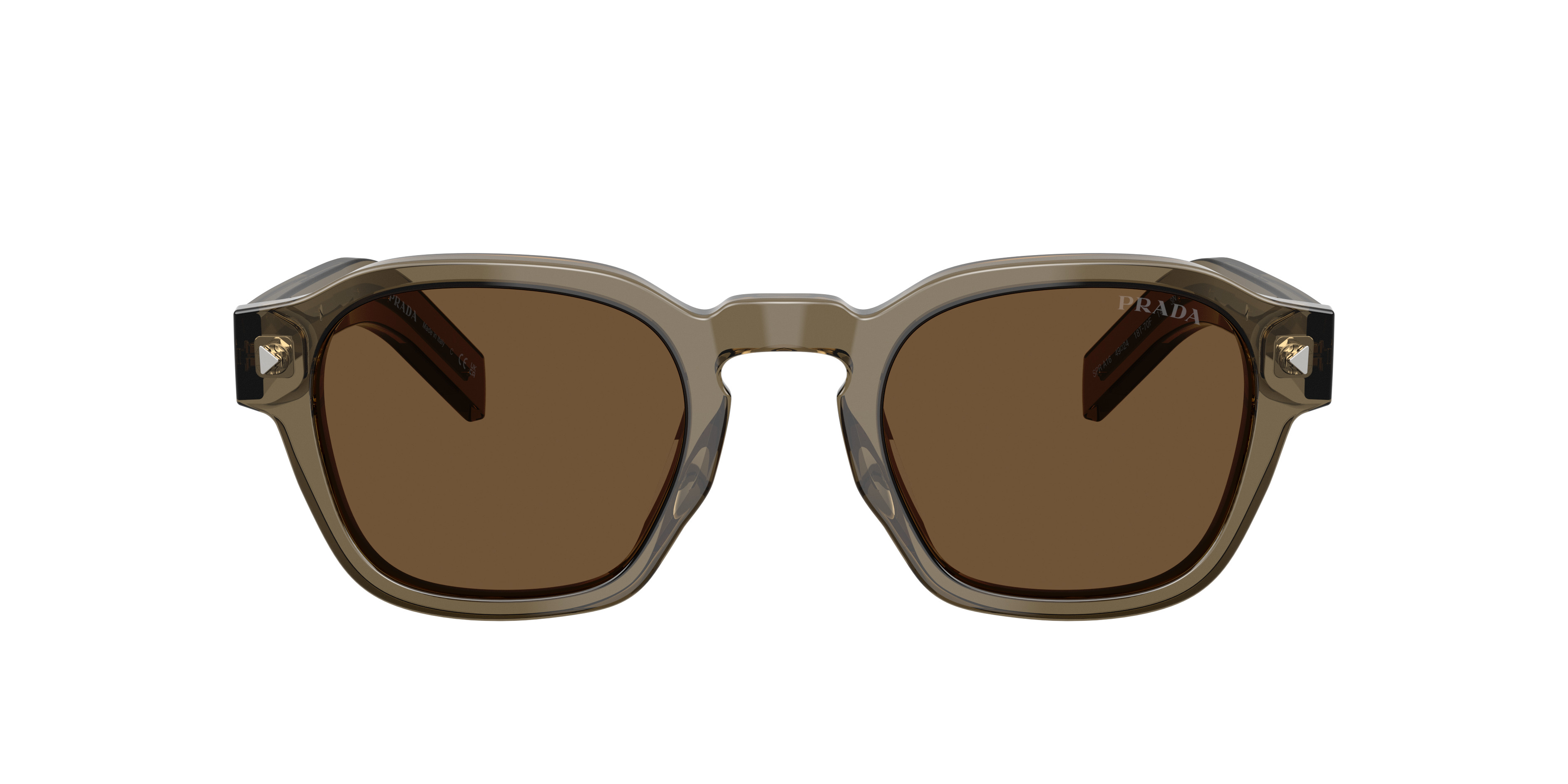 Prada PR A16S M (49 - 24) with Brown lenses and Beige frame