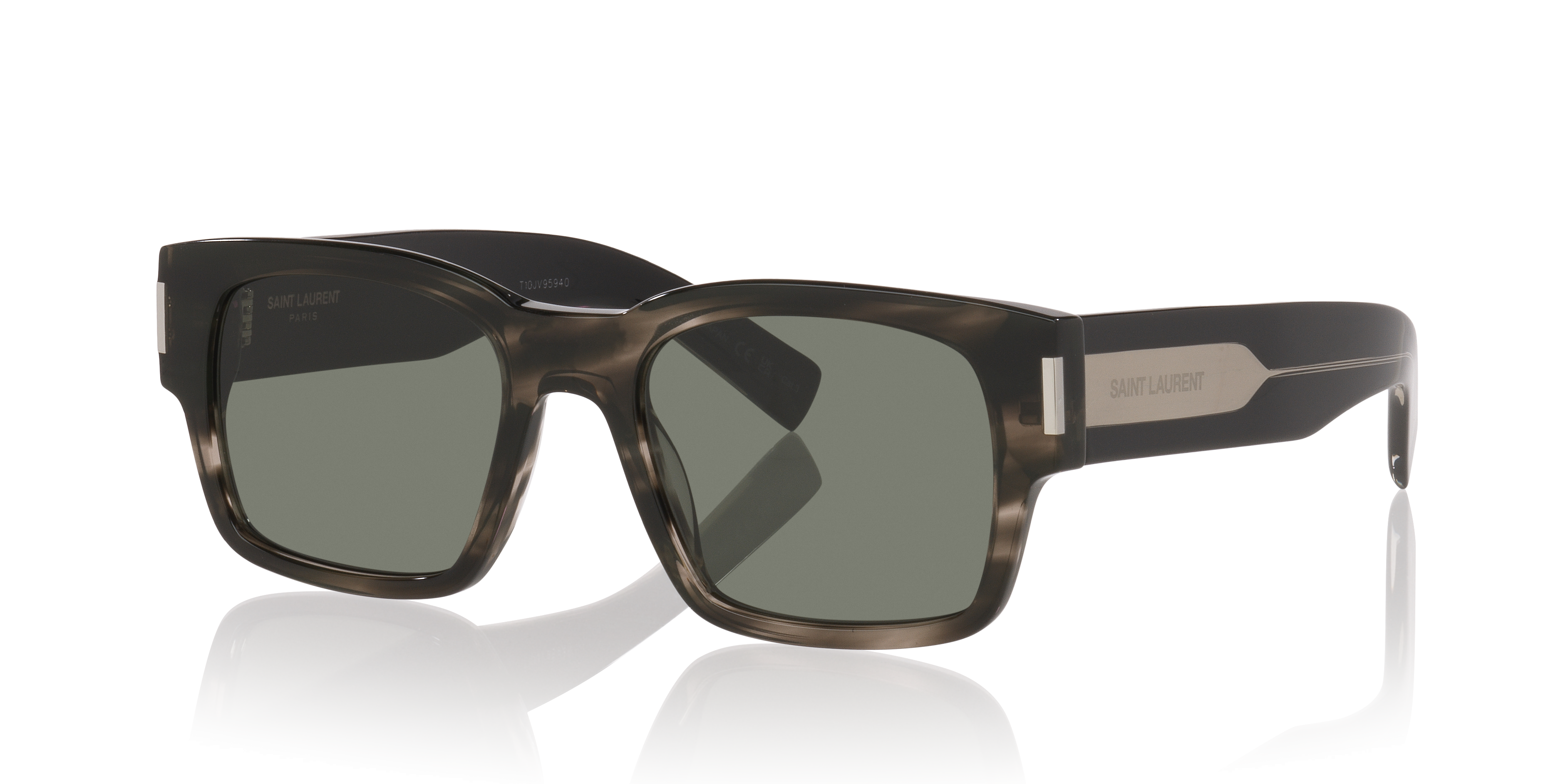 Saint Laurent SL 617 S (53 - 20) with Grey lenses and Tortoise