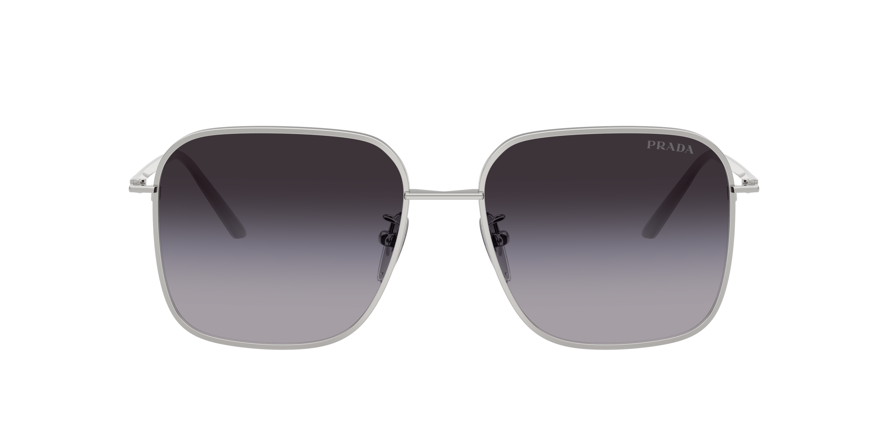 Prada PR C54SD XL (57 - 17) with Grey lenses and Silver frame