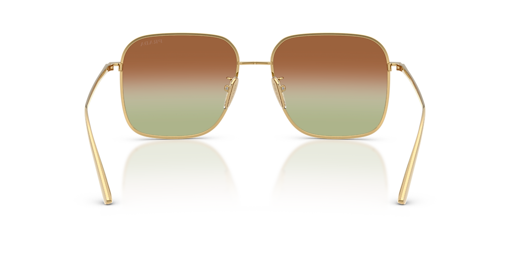 Prada PR C54SD L (54 - 17) with Green lenses and Gold frame