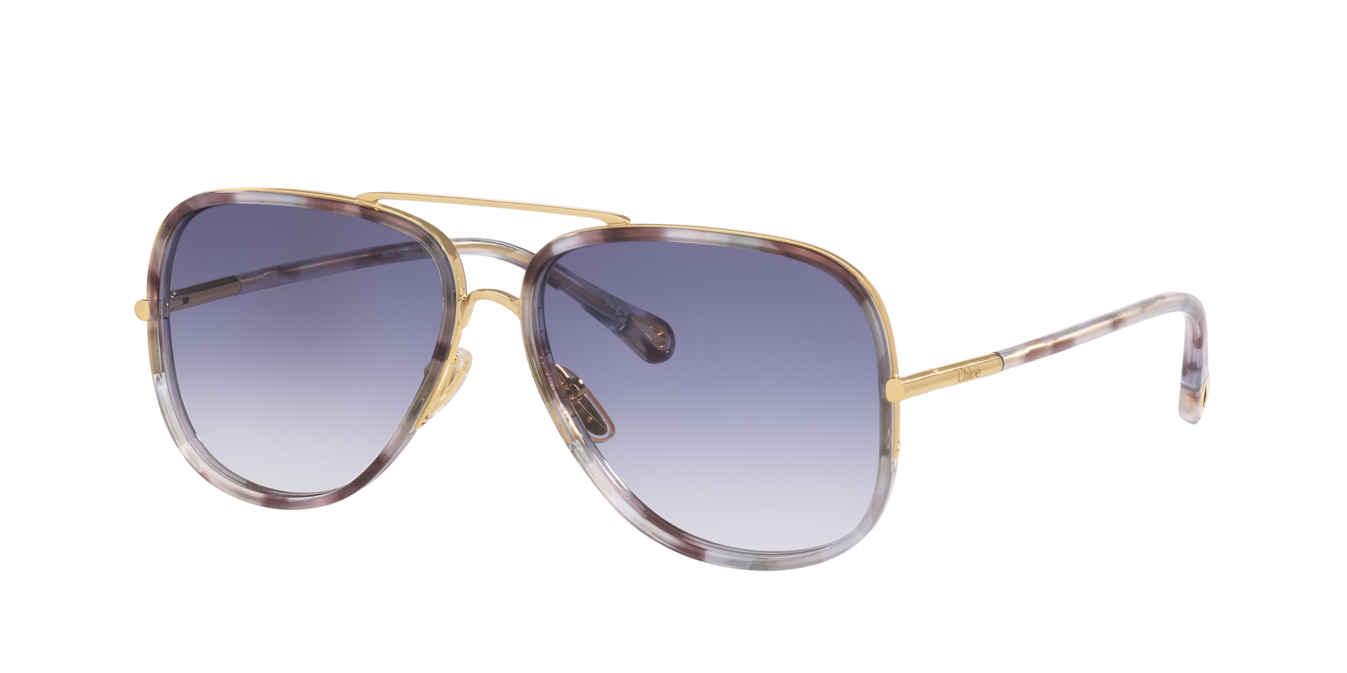 Chlo Femme Sunglass Ch0382S - Couleur du Monture Or Couleur de Lentille Bleu 370 €