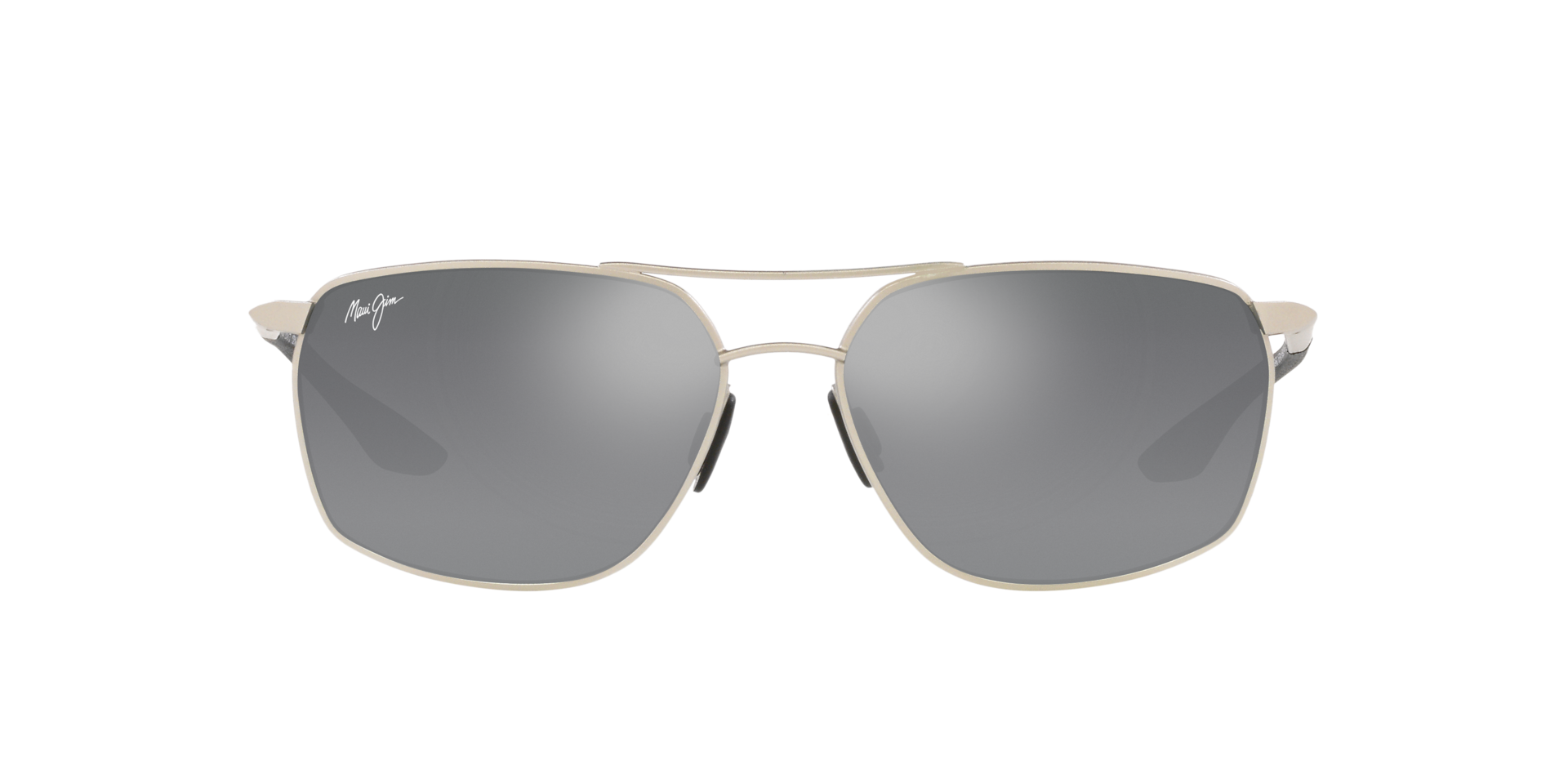 Maui Jim Puu Kukui XL (58 - 16) with Grey lenses and Silver frame