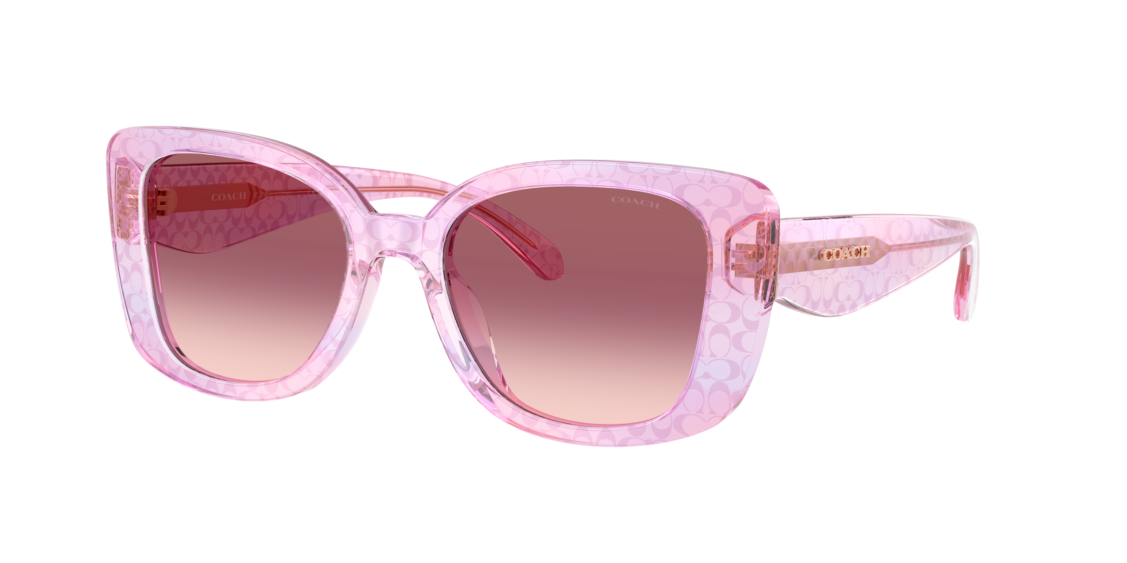 Coach Woman Sunglass CDP48 -  Frame color: Iris, Lens color: Purple Pink Gradient