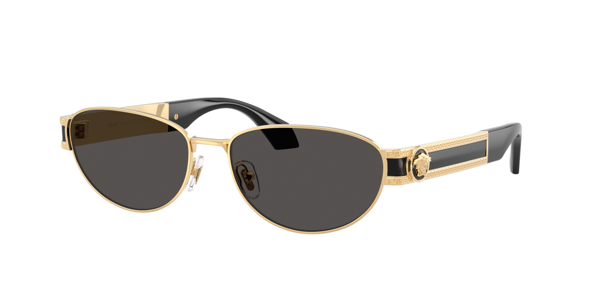 Versace Gold/Grey Ve2304 152387 Woman Sunglasses Metal Cat Eye Normal - Image 3